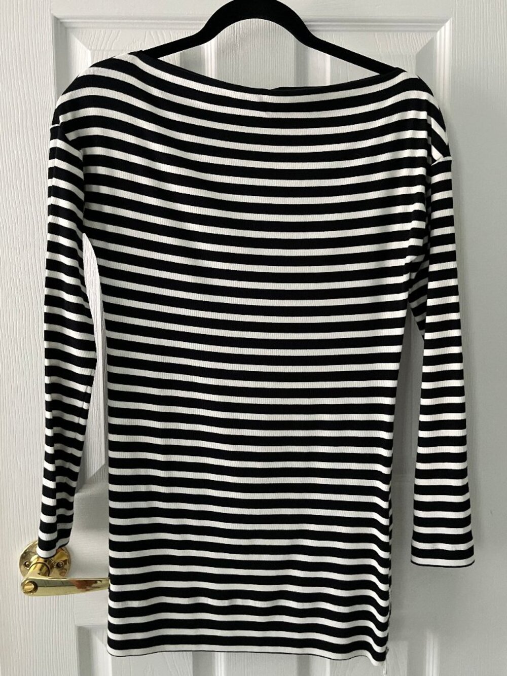Marc Cain Sport - Long Striped Boactneck Top with short side zip - Authentic
